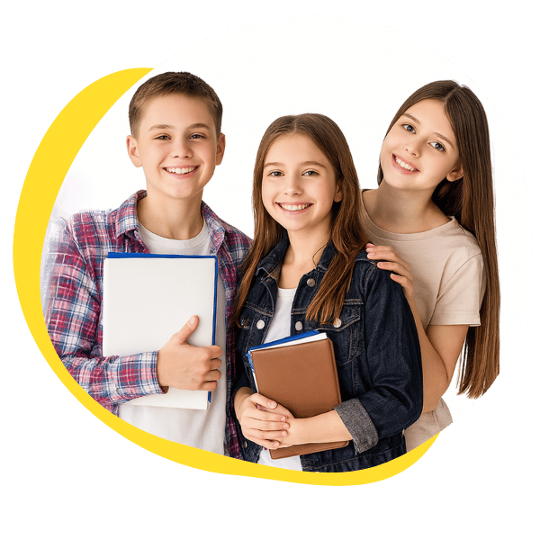 Illustration eines lernenden Schülers